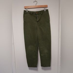 MADEWELL Green Straight Leg Pants